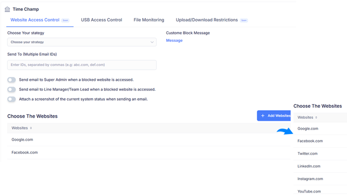 assign team dashboard